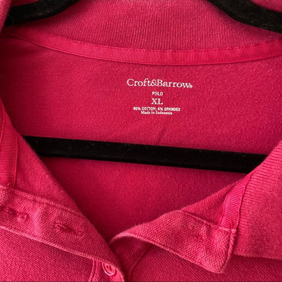 Croft & Borrow Pink Polo Top - Picture 3 of 4